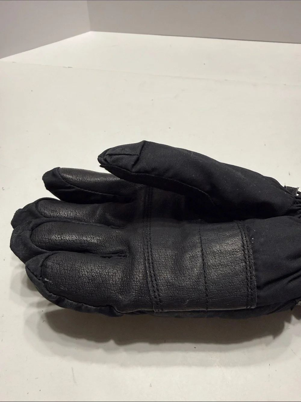 Black Insulated Winter Gloves for Women with Grip Panels